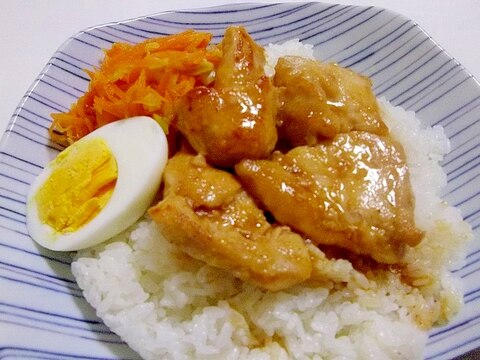 簡単＊焼肉のたれで絶品＊鶏むね丼